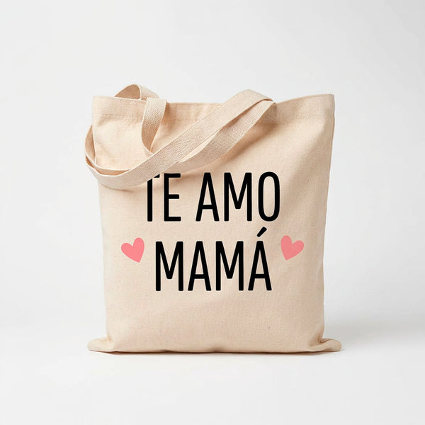 Tote Bag de Manta "Te Amo Mamá" 35x40cm - Paquete de Mayoreo con Envío Gratis a todo México
